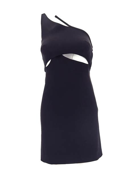 givenchy 1990 black dress|Givenchy sleeveless asymmetric hem dress.